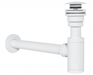 Sifon cu ventil click-clack universal alb - Img 3