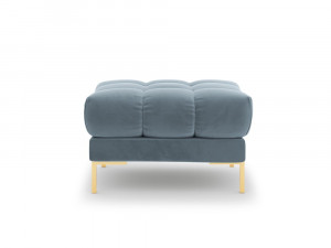 Taburet tapitat Bali velvet/picioare gold – L60 x l60 x h41 - Img 2