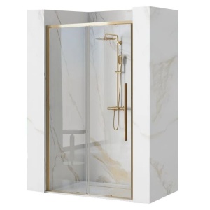 Ușă pentru dus Solar sticla securizata gold - 120x195 cm