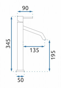 Baterie Level inalta neagra H34,5 cm - Img 5
