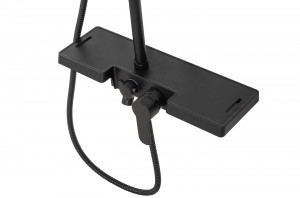 Baterie pentru dus Vigo negru mat - H99 cm - Img 2