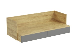 Birou modular Mobius S2 natur/gri – H38 - Img 3