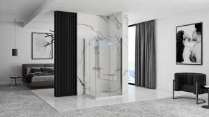Cabina dus Fold crom - 80x80 cm - Img 2