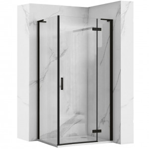 Cabina dus REA Hugo Black 80x90