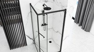 Cabina dus Space negru – 80×100 cm - Img 5