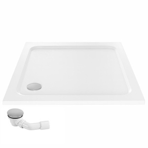 Cada pentru dus din acril Rea Belmond White 80x80 - Img 3