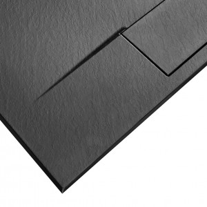 Cadita pentru dus Bazalt neagra 80x120 - Img 6