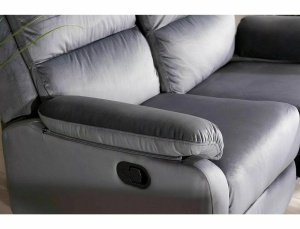 Canapea extensibila Spencer 2 velvet gri Blu14 - Img 3