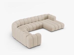 Canapea panoramica Lupine boucle Baloo L370 cm - Img 2