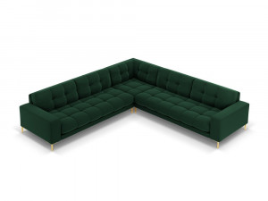 Coltar 6 locuri Bali velvet/picioare gold – L256 x l256 x h75 - Img 8
