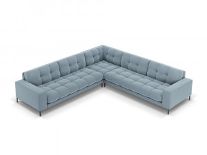 Coltar 6 locuri Bali velvet/picioare negre – L256 x l256 x h75 - Img 11