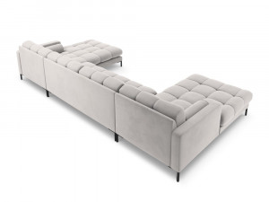 Coltar 7 locuri Bali velvet/picioare negre - L383 x l185 x h75 - Img 4