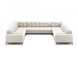 Coltar 9 locuri Bali tapitat/picioare negre – L327 x l256 x h75 - Img 2