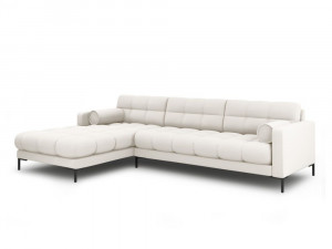 Coltar tapitat Bali 5 locuri stofa/picioare negre – L293 x l185 x h75 - Img 5