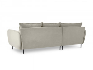 Coltar tapitat Vienna 5 locuri velvet/picioare negre – L255 x l170 x h95 - Img 3