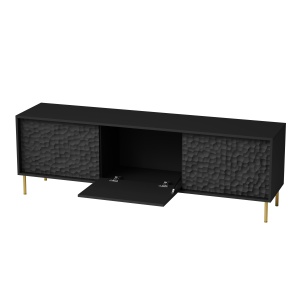 Comoda Bullet RTV-1 L180 cm negru/auriu - Img 23