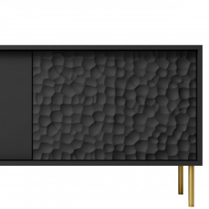 Comoda Bullet RTV-1 L180 cm negru/auriu - Img 9