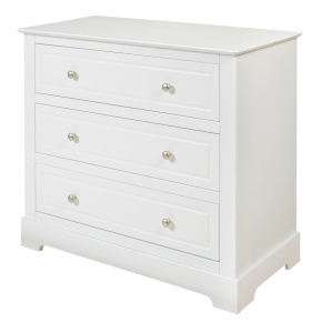 Comoda Marylou alba cu 3 sertare L102,6 cm - Img 9