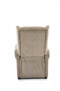 Fotoliu recliner cu functie de masaj Agustin M stofa bej - Img 3