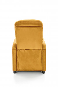 Fotoliu recliner Felipe 2 velvet mustariu H103 cm - Img 4
