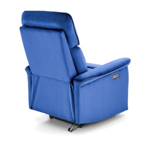 Fotoliu recliner Semir velvet bleumarin H108 cm - Img 8