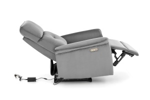 Fotoliu recliner Semir velvet gri H108 cm - Img 8