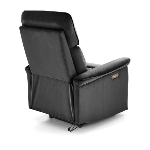 Fotoliu recliner Semir velvet negru H108 cm - Img 8