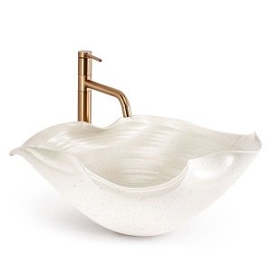 Lavoar ceramic pentru blat REA HM-02 Handmade ART - Img 5