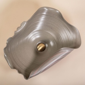 Lavoar ceramic pentru blat REA HM-17 Handmade ART - Img 3