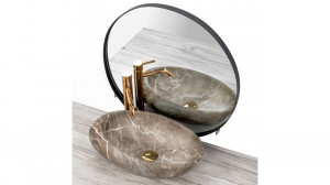 Lavoar Roxy B Stone ceramica sanitara - 49 cm - Img 3