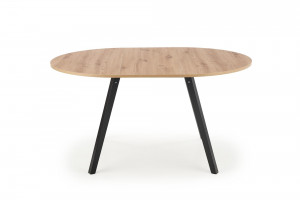 Masa extensibilă Ruben stejar artizan/negru – L102-142 x l102 x h73 cm - Img 4