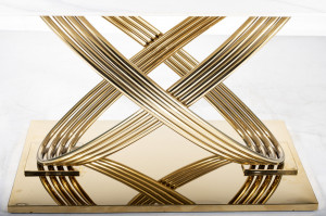 Masa Hermes marmura alba/auriu – L160 x l90 x h75 cm - Img 6