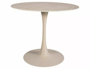 Masa rotunda Amadeo bej mat/cașmir ø90/h73 cm