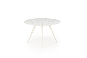 Masa rotunda Aramis terrazzo/alb ø120/h76 cm - Img 8
