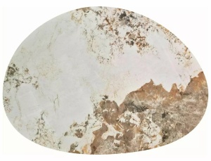 Măsuță de cafea Adelis alb lucios / stejar – L110 x l80 cm - Img 4