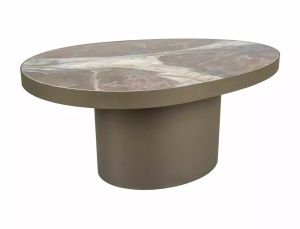 Masuta de cafea Gusto B maro lucios/cupru L98xl73 cm