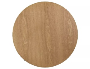 Măsuță de cafea Tuca stejar / negru mat ø80/h40 cm - Img 3