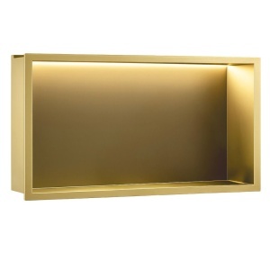 RAFT BAIE INCASTRAT PERETE LED 30x60 brush gold