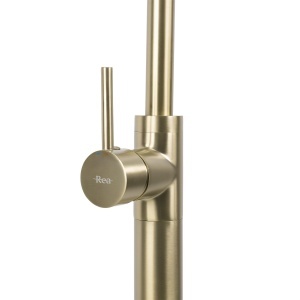 Robinet pentru lavoar Rea Lungo Brush Gold - Img 3