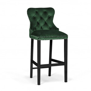 Scaun Bar Madame Verde/Negru BL78 L70 cm