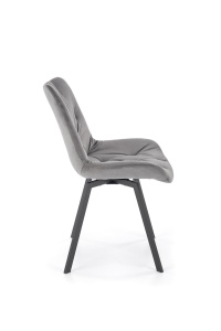 Scaun catifea K519 velvet gri - Img 5