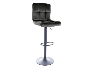 Scaun de bar C105 velvet negru Blu19