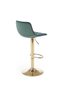 Scaun de bar H120 velvet verde/gold - Img 8