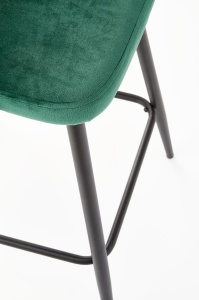 Scaun de bar H96 velvet verde - Img 7