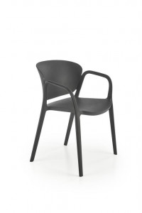 Scaun din plastic K491 negru
