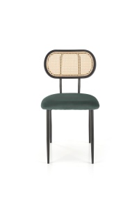 Scaun din rattan si catifea K503 verde - Img 8