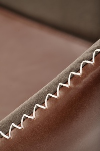 Scaun K304 piele ecologica gri maro - Img 11