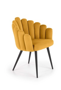 Scaun K410 velvet mustariu – H85 - Img 11