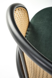 Scaun K508 ratan – velvet verde - Img 7