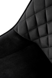 Scaun K520 velvet negru - Img 12
